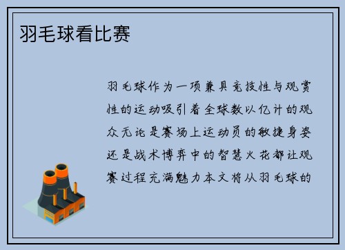 羽毛球看比赛